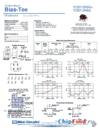 Datasheet TCBT-2R5G+ manufacturer Mini-Circuits